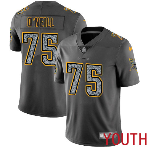 Minnesota Vikings #75 Limited Brian O Neill Gray Static Nike NFL Youth Jersey Vapor Untouchable->women nfl jersey->Women Jersey